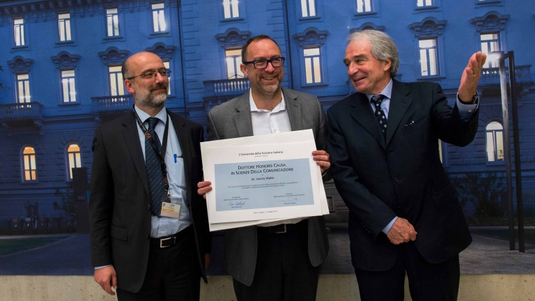 Dr. Wikipedia: il dottorato honoris causa dell'USI a Jimmy Wales