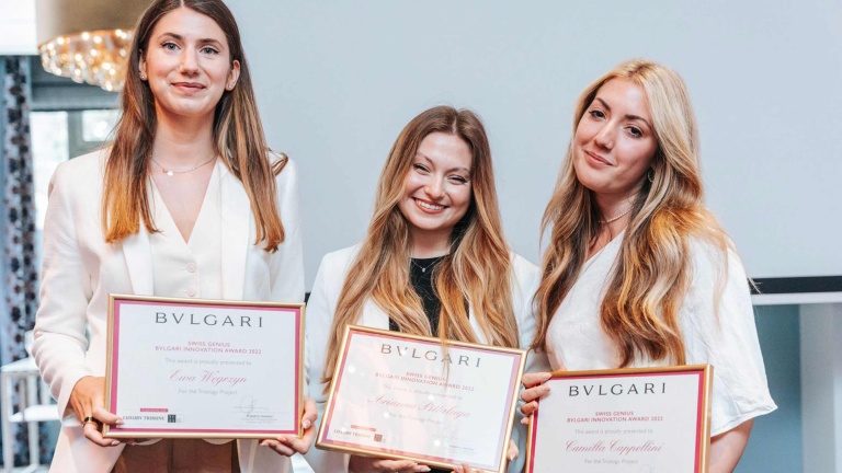 Premio SWISS GENIUS - BULGARI - Innovation Award per tre studentesse dell'USI